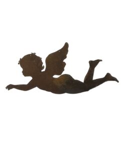 Kalnes * hagesenter-hagemiljo-figurer-metall-rust-hengende flyvende engel